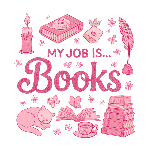 PRE- ORDER - T-SHIRT - MY JOB IS BOOKS LATO CUORE
