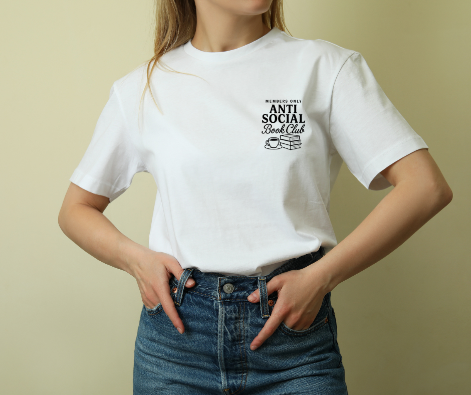 PRE- ORDER - T-SHIRT - ANTI SOCIAL BOOKCLUB LATO CUORE