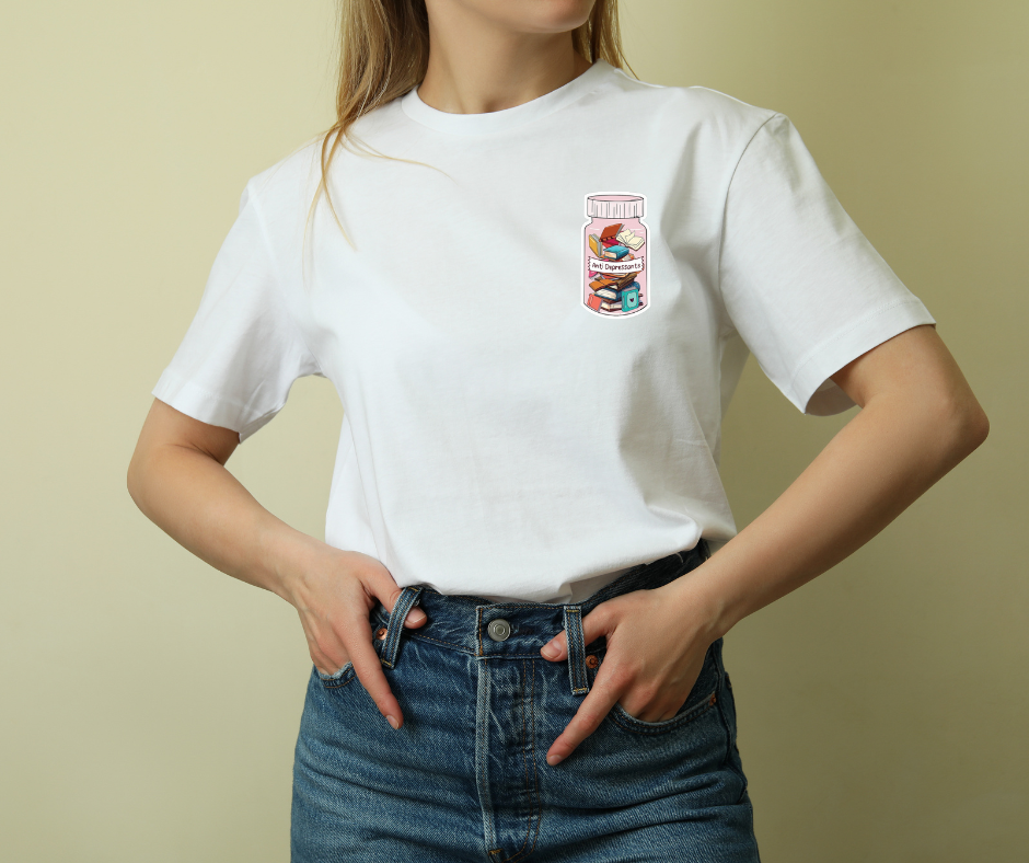 PRE- ORDER - T-SHIRT - ANTI DEPRESSANTS LATO CUORE